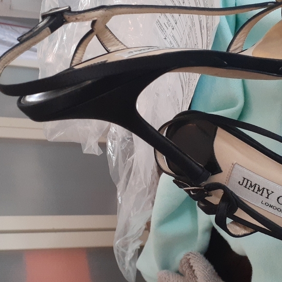#44❤️ Gently loved Jimmy Choo strappy slingbacks - Picture 3 of 9